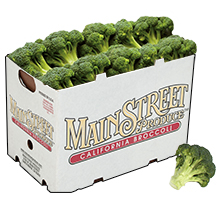 MainStreet Produce broccoli label