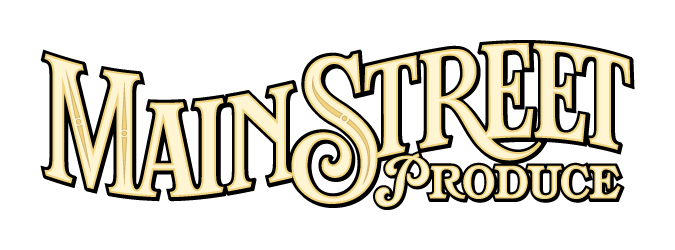 Logo for Main Street Produce with yellow fill color and black outlines